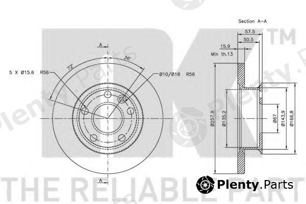  NK part 204731 Brake Disc