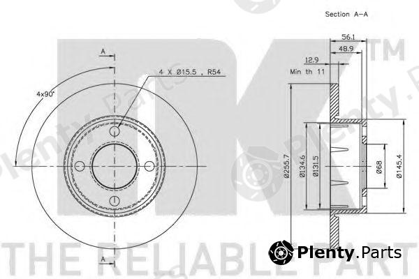  NK part 204737 Brake Disc