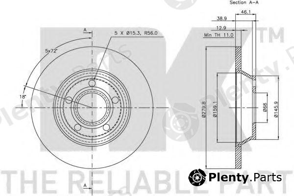  NK part 204745 Brake Disc