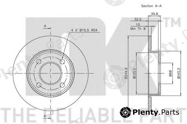  NK part 204748 Brake Disc