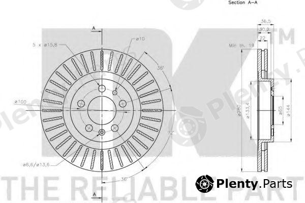  NK part 204759 Brake Disc