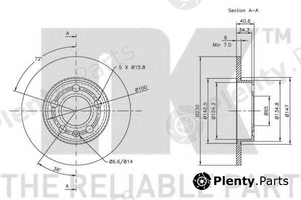  NK part 204761 Brake Disc