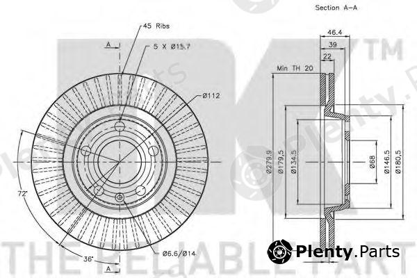  NK part 204762 Brake Disc