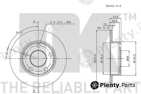  NK part 204763 Brake Disc