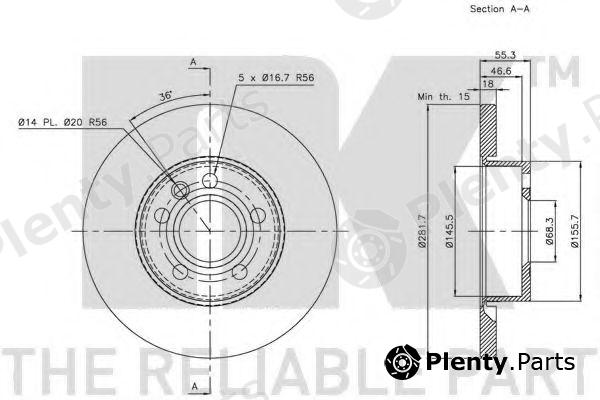  NK part 204766 Brake Disc