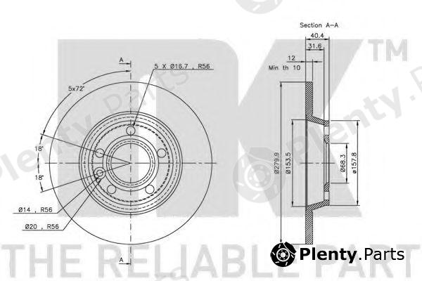  NK part 204767 Brake Disc