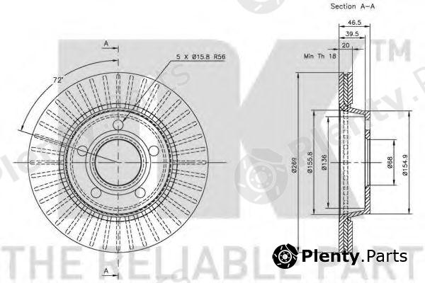  NK part 204769 Brake Disc