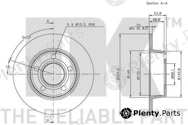  NK part 204770 Brake Disc