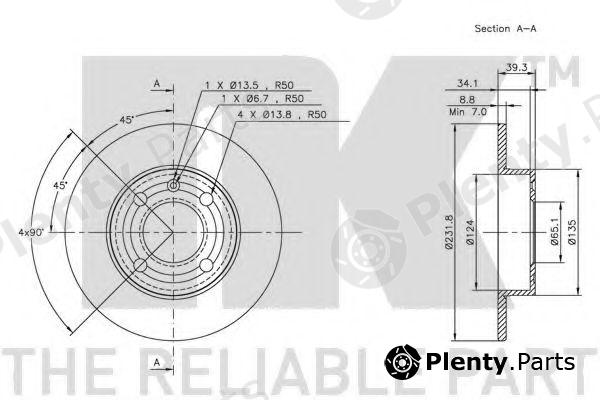  NK part 204771 Brake Disc