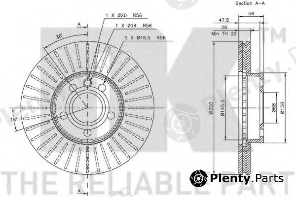  NK part 204772 Brake Disc