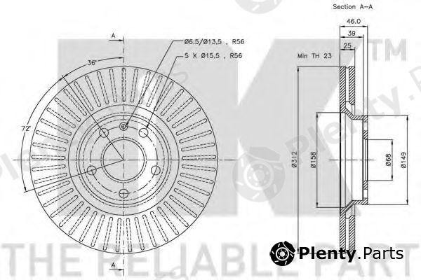  NK part 204773 Brake Disc