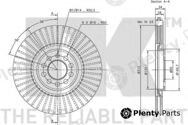  NK part 204774 Brake Disc