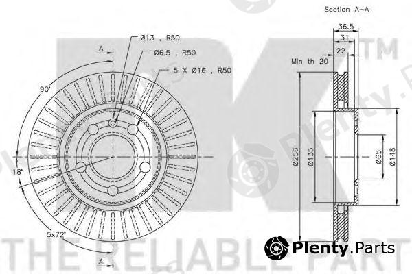  NK part 204775 Brake Disc