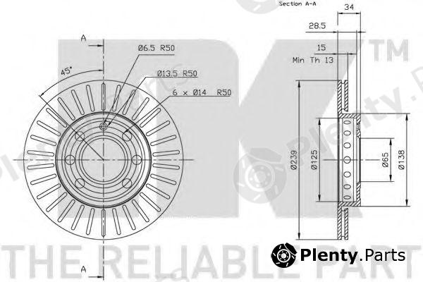  NK part 204776 Brake Disc