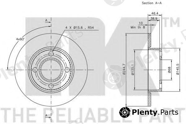  NK part 204777 Brake Disc