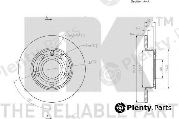  NK part 204778 Brake Disc