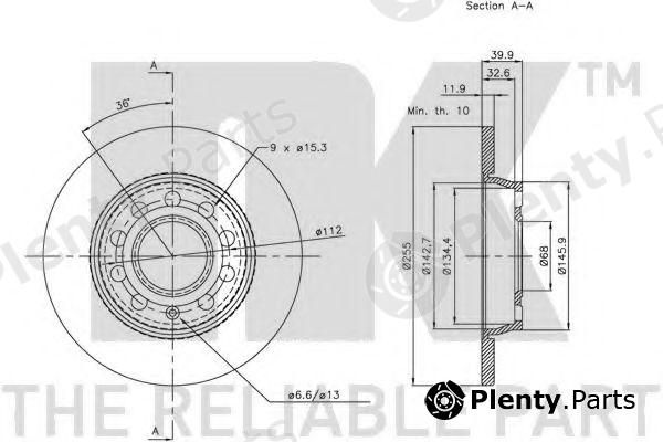  NK part 204782 Brake Disc
