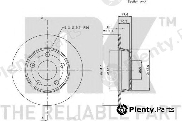 NK part 204784 Brake Disc