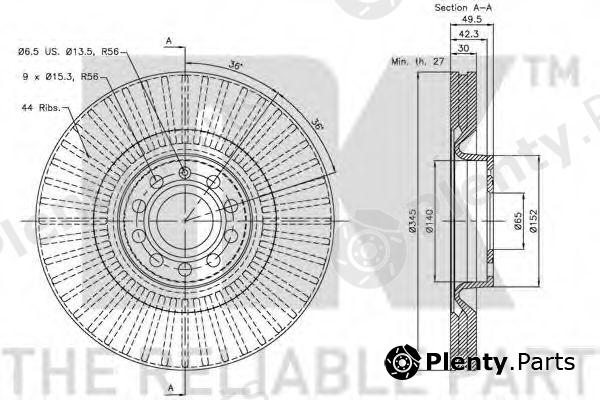  NK part 204786 Brake Disc