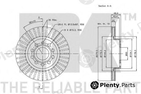  NK part 204787 Brake Disc