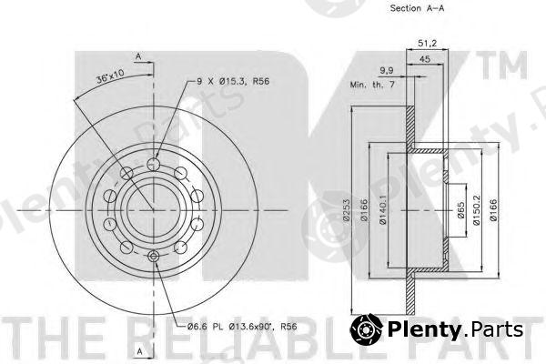 NK part 204789 Brake Disc