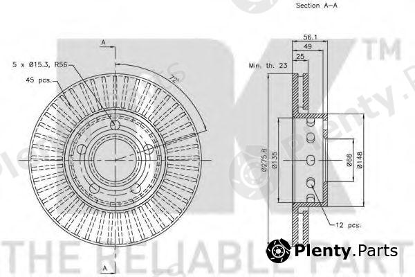  NK part 204792 Brake Disc