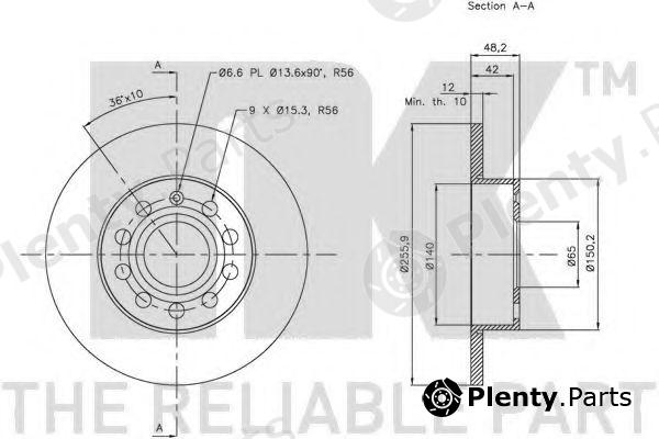  NK part 204794 Brake Disc