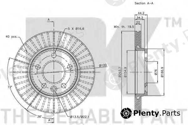  NK part 204797 Brake Disc