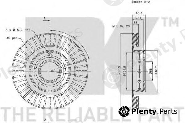  NK part 204798 Brake Disc