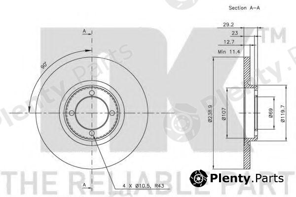  NK part 204811 Brake Disc
