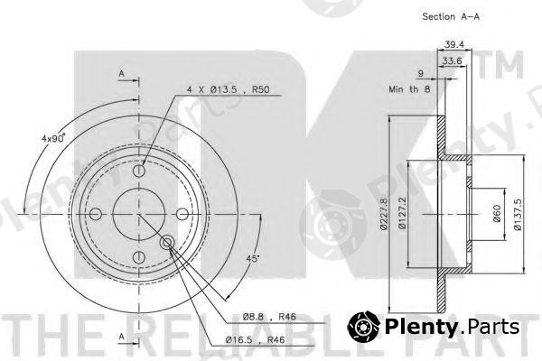  NK part 204824 Brake Disc