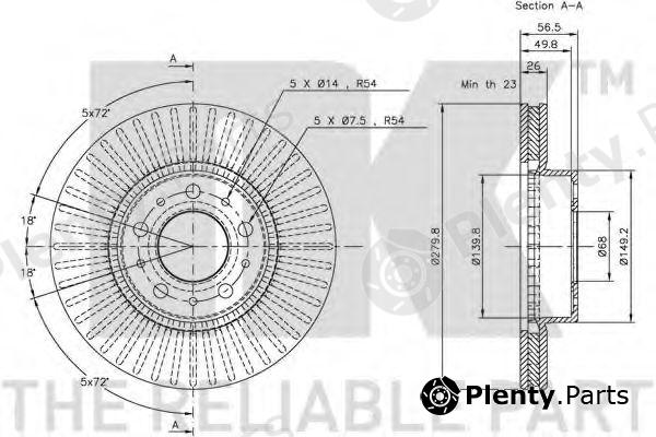  NK part 204831 Brake Disc