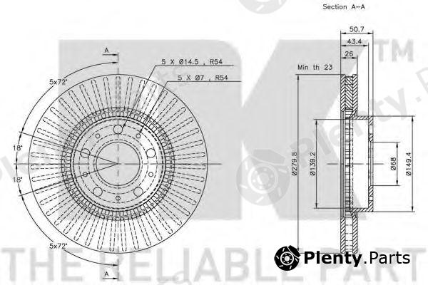  NK part 204832 Brake Disc