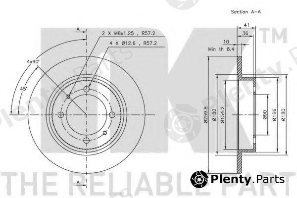  NK part 204840 Brake Disc