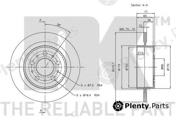  NK part 204845 Brake Disc