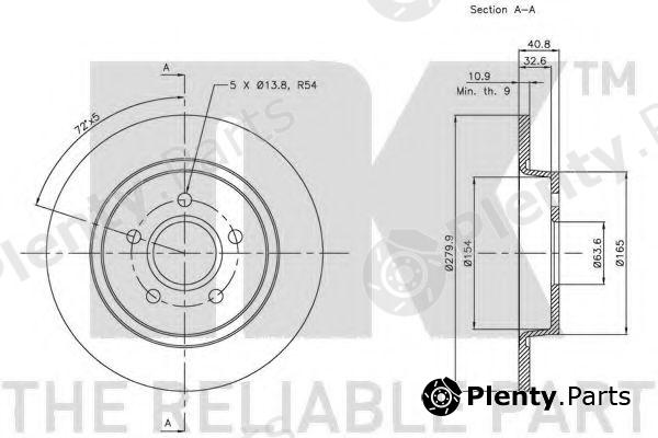  NK part 204847 Brake Disc