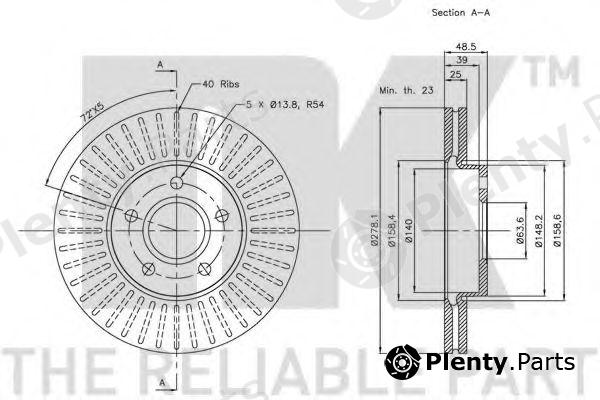  NK part 204848 Brake Disc