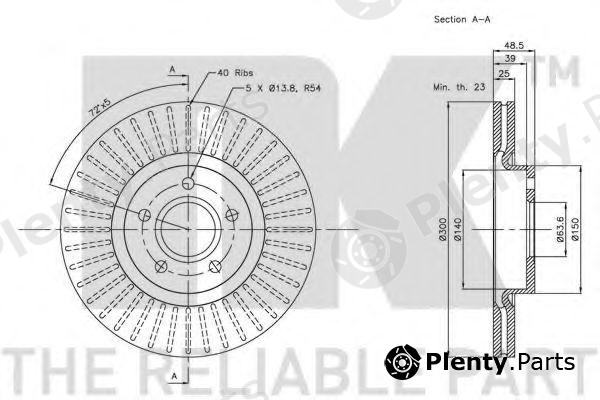  NK part 204849 Brake Disc