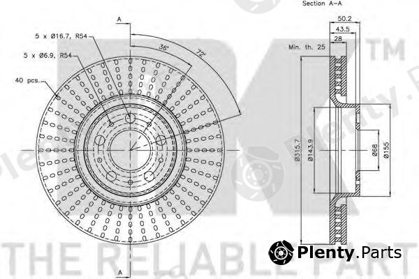  NK part 204851 Brake Disc
