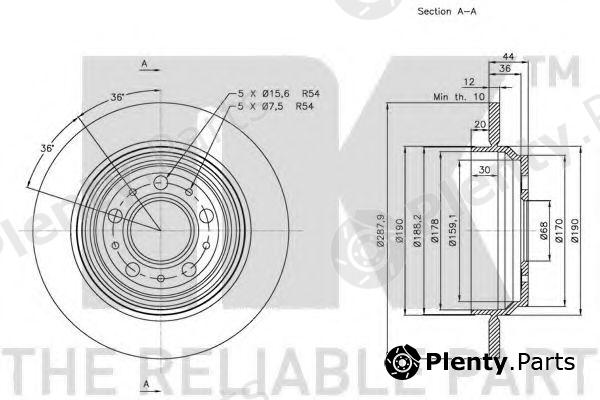  NK part 204854 Brake Disc