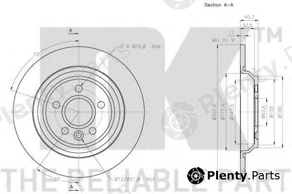  NK part 204857 Brake Disc