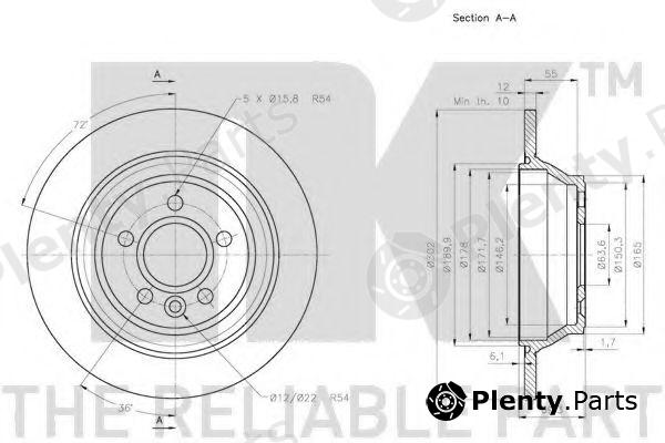  NK part 204859 Brake Disc