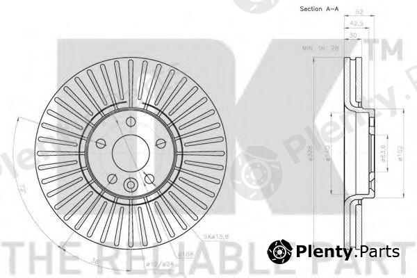  NK part 204860 Brake Disc