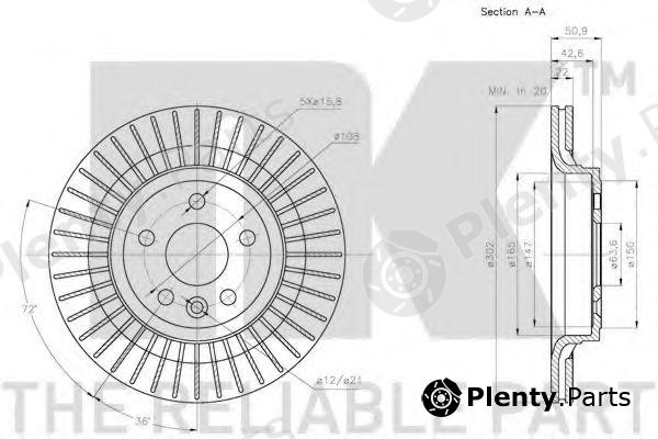  NK part 204861 Brake Disc
