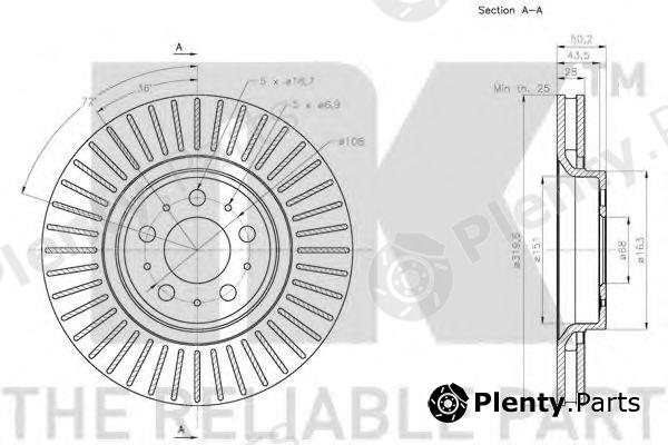  NK part 204862 Brake Disc