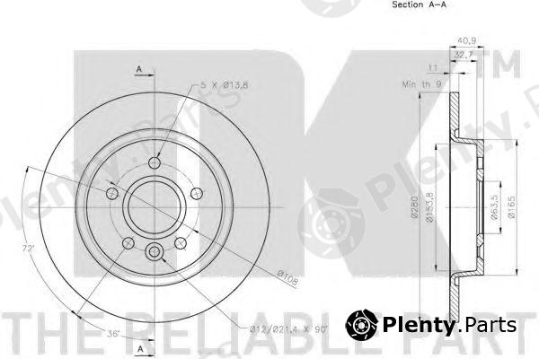  NK part 204865 Brake Disc