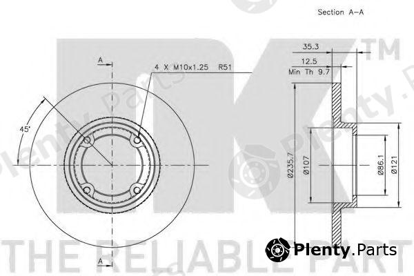  NK part 205001 Brake Disc