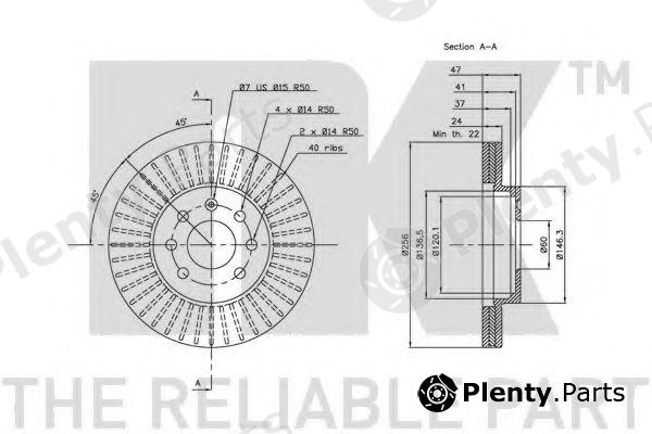  NK part 205004 Brake Disc