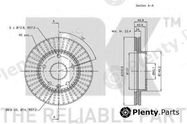  NK part 205006 Brake Disc