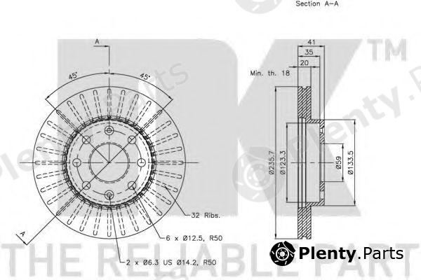  NK part 205008 Brake Disc